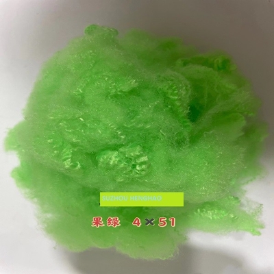 Fibra de grapa de poliéster reciclada verde a todo color de PSF