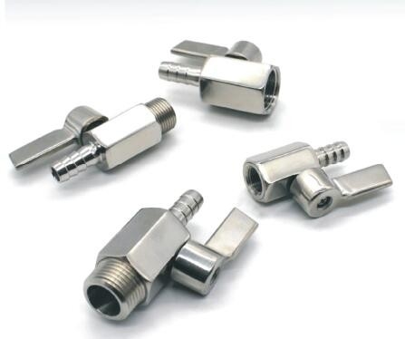 Mini serie de válvulas de bola de acero inoxidable para la industria de fluidos