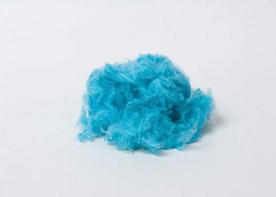 el poliéster azul de la materia prima del poliéster de 45m m recicló la fibra de grapa 1.2D a 20D