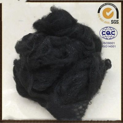 fibra de grapa de poliéster 64m m negra de la Virgen de 6D x PSF para el geotextil