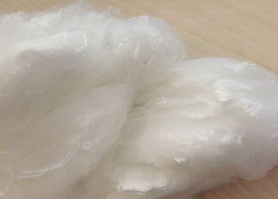Fibra blanca cruda brillante de Psf de la fibra de grapa de poliéster de la Virgen 0.5D para el hilo de coser