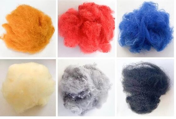 Formar primo reciclado de la encrespadura de la materia de los hilados de polyester de PSF el buen 76m m