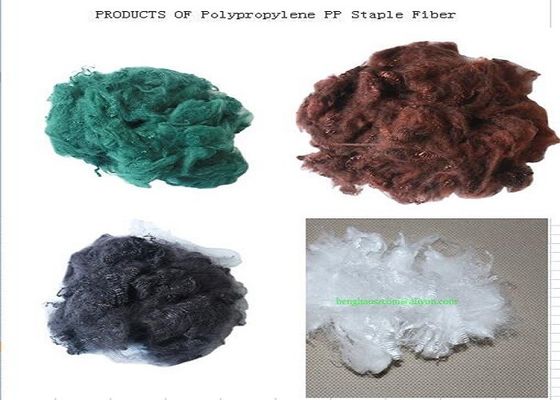 fibra de grapa del polipropileno 7D para el material de terraplenado del geotextil que hace girar la tela no tejida