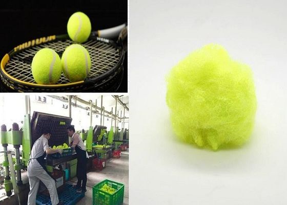verde brillante de la fibra de grapa de poliéster del triángulo de 9d X 64m m para el paño de la pelota de tenis