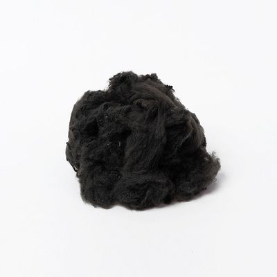 1.2D negro recicló la fibra de grapa de poliéster para el uso no tejido perforado aguja