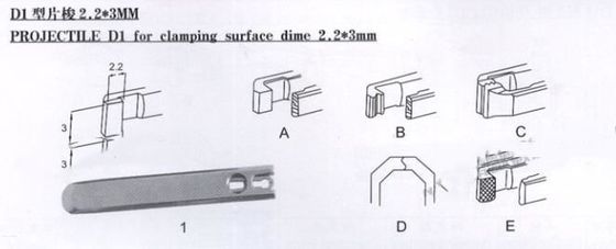 proyectil de los recambios del telar de 2.2x3 2.2x4 Sulzer con el cuerpo y agarrador completo